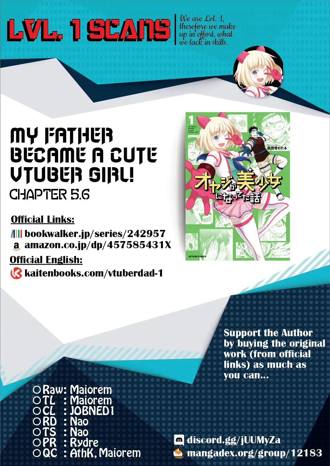 My Father Became a Cute VTuber Girl! Chapter 5.7 10